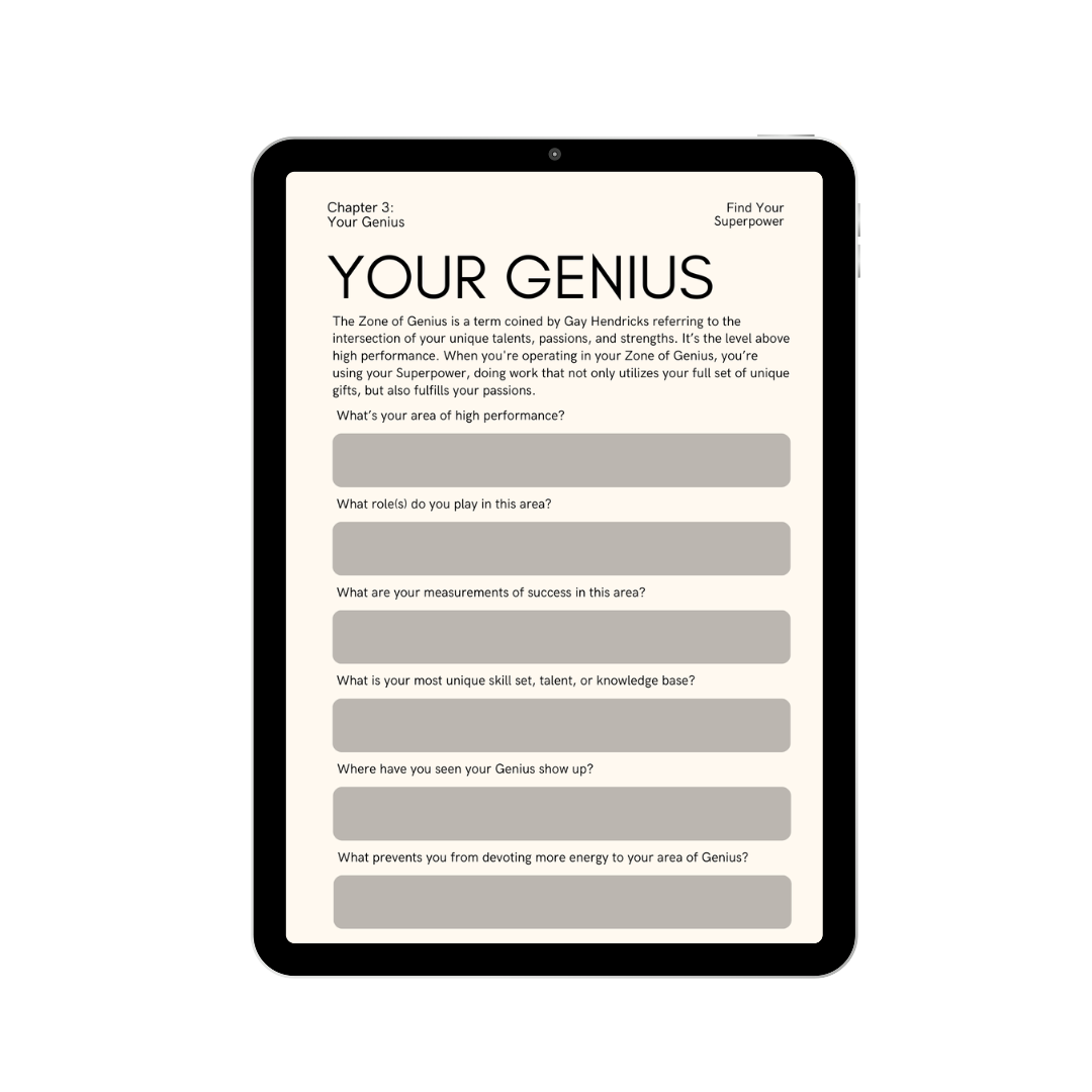 Find Your Superpower Workbook